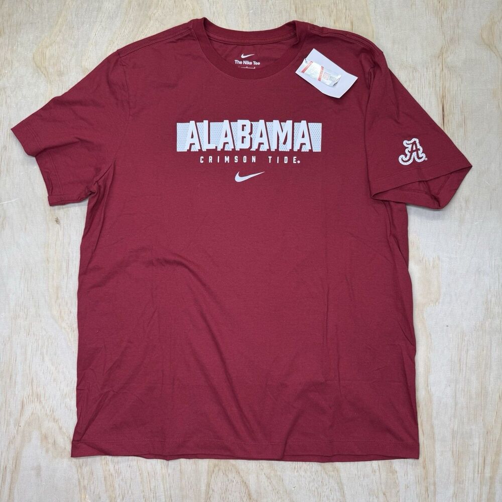NEW Alabama Crimson Tide Nike Campus Gametime Cotton Shirt Large
